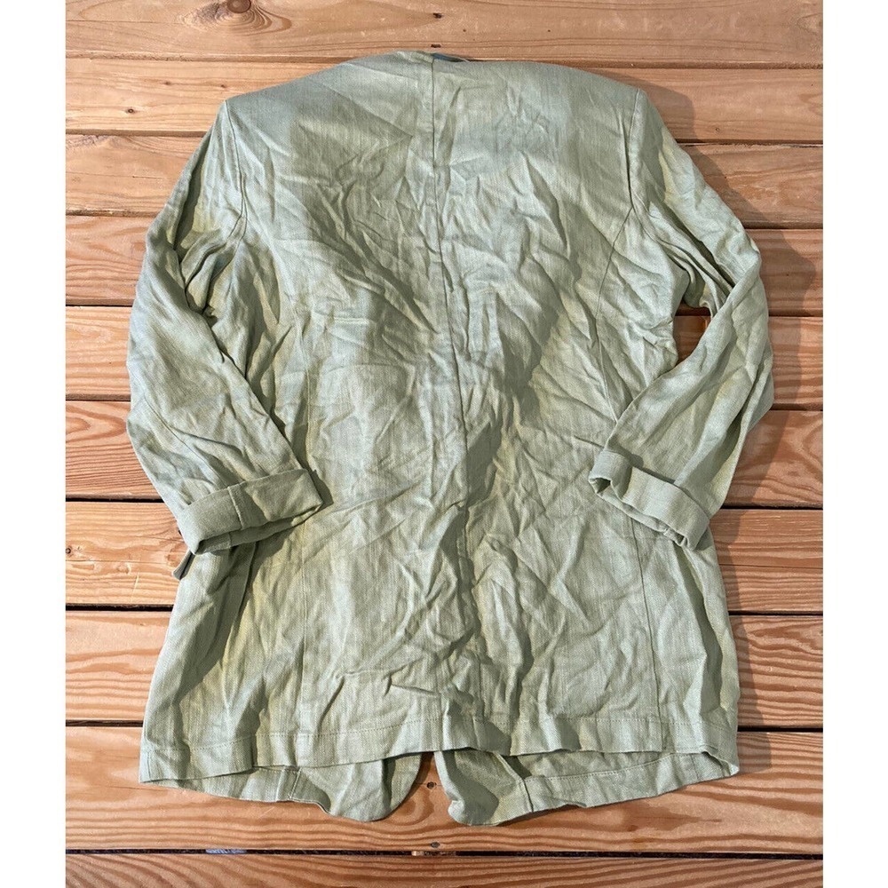 New Asos Design Button Front Linen Blazer Jacket … - image 2